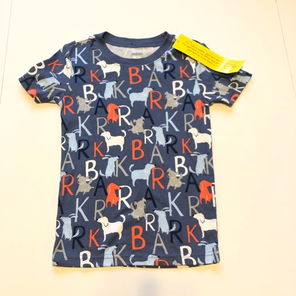 Gymboree Boys 2 Piece Short Pajama Set Dog Bark Print Size 8 - Picture 3 of 8